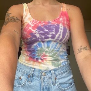A&F tie dye bodysuit